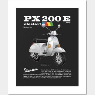 Vespa PX200E | Argento Met. Posters and Art